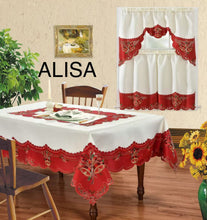 Load image into Gallery viewer, Christmas tablecloths and kitchen curtain sets
