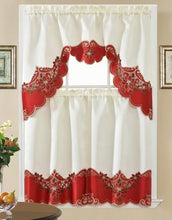 Load image into Gallery viewer, Christmas tablecloths and kitchen curtain sets
