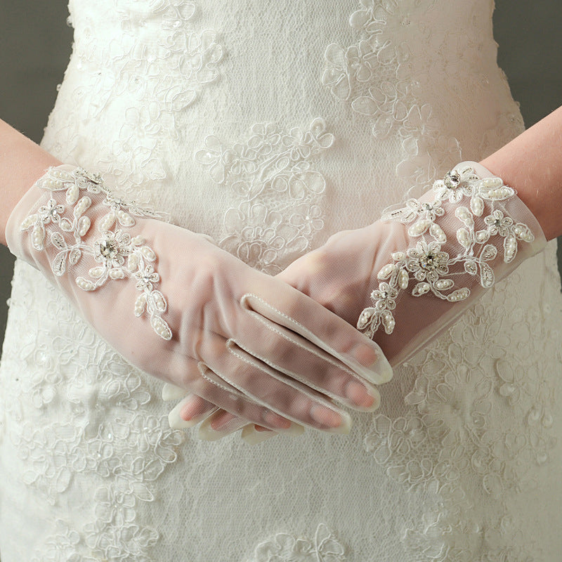 Laced Sheer Gloves