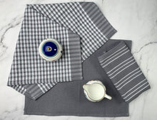 Load image into Gallery viewer, Floris Linens Set of 3 100% Cotton Kitchen/Tea Towels, Kitchen Towels, Decorative Placemats
