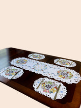 Load image into Gallery viewer, Floris Linens Marin Butterfly Embroidered Cutwork Table Runner

