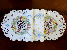 Load image into Gallery viewer, Floris Linens Marin Butterfly Embroidered Cutwork Table Runner
