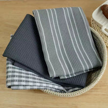 Load image into Gallery viewer, Floris Linens Set of 3 100% Cotton Kitchen/Tea Towels, Kitchen Towels, Decorative Placemats
