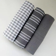 Load image into Gallery viewer, Floris Linens Set of 3 100% Cotton Kitchen/Tea Towels, Kitchen Towels, Decorative Placemats
