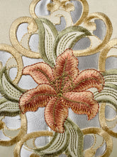 Load image into Gallery viewer, Floris Linens Sophia Embroidered Decorative Pillow Cover, 15&quot; x 15&quot;, Flower Design, No Insert Included
