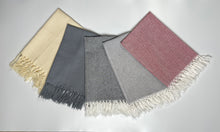 Load image into Gallery viewer, Floris Linens Set of 2, 100% Dyed Cotton Handmade Tassels Tea Towels, Dish Towel, Decorative Kitchen Towel
