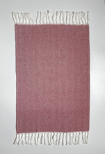 Load image into Gallery viewer, Floris Linens Set of 2, 100% Dyed Cotton Handmade Tassels Tea Towels, Dish Towel, Decorative Kitchen Towel
